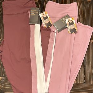 Two pairs of compression leggings